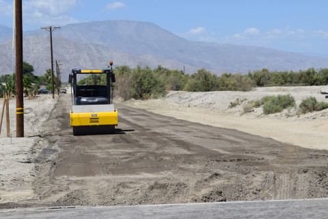 Castro Mobile Home Park was one of 21 mobile home parks to be paved during the first phase of the paving project. Photo: Courtesy of Pueblo Unido CDC